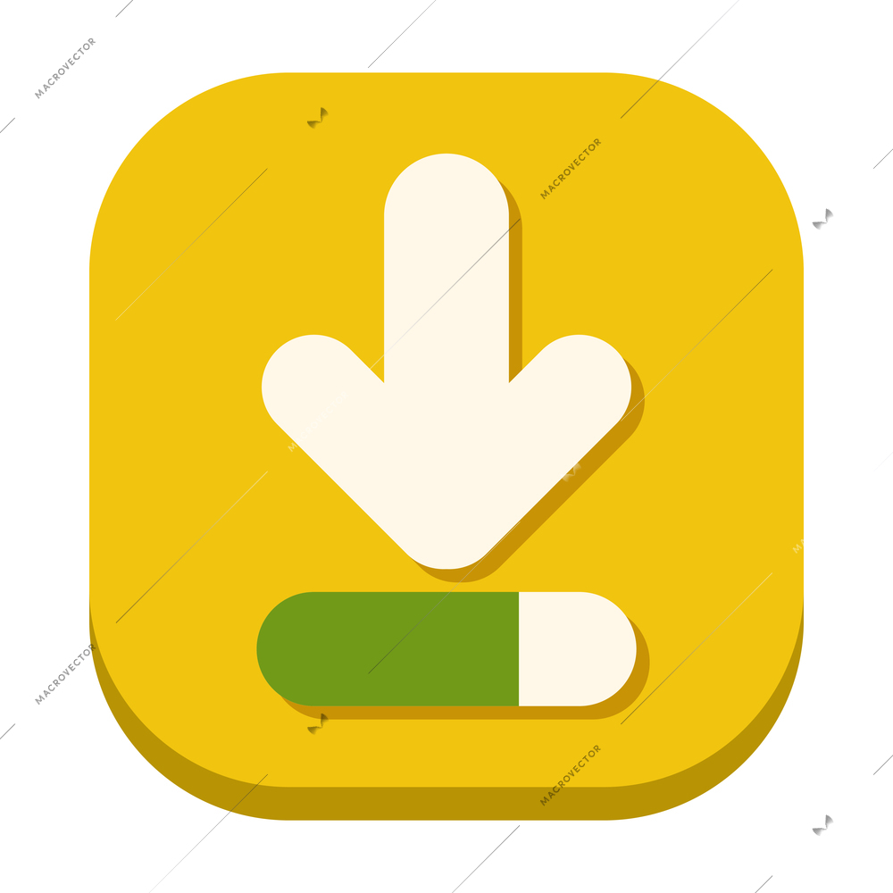 Mobile phone applications composition with isolated button with smartphone app icon vector illustration