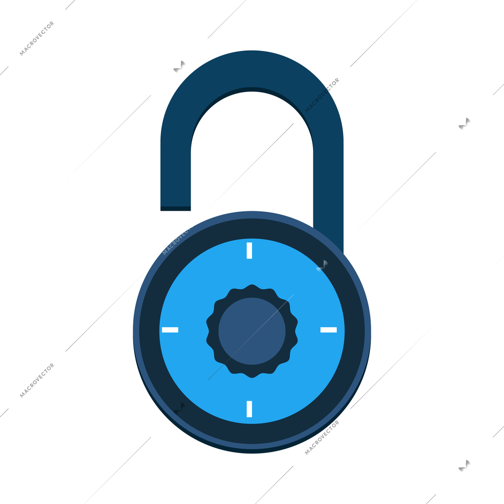 Lock safe composition with business banking finance icon isolated on blank background vector illustration
