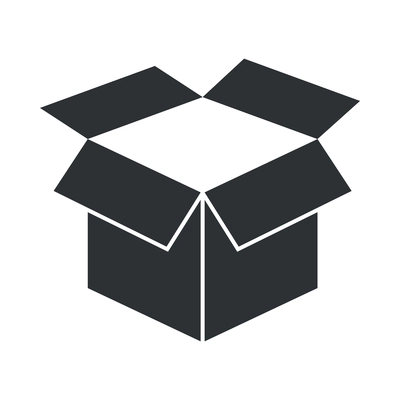 Logistic black composition with monochrome delivery service shipping icon vector illustration