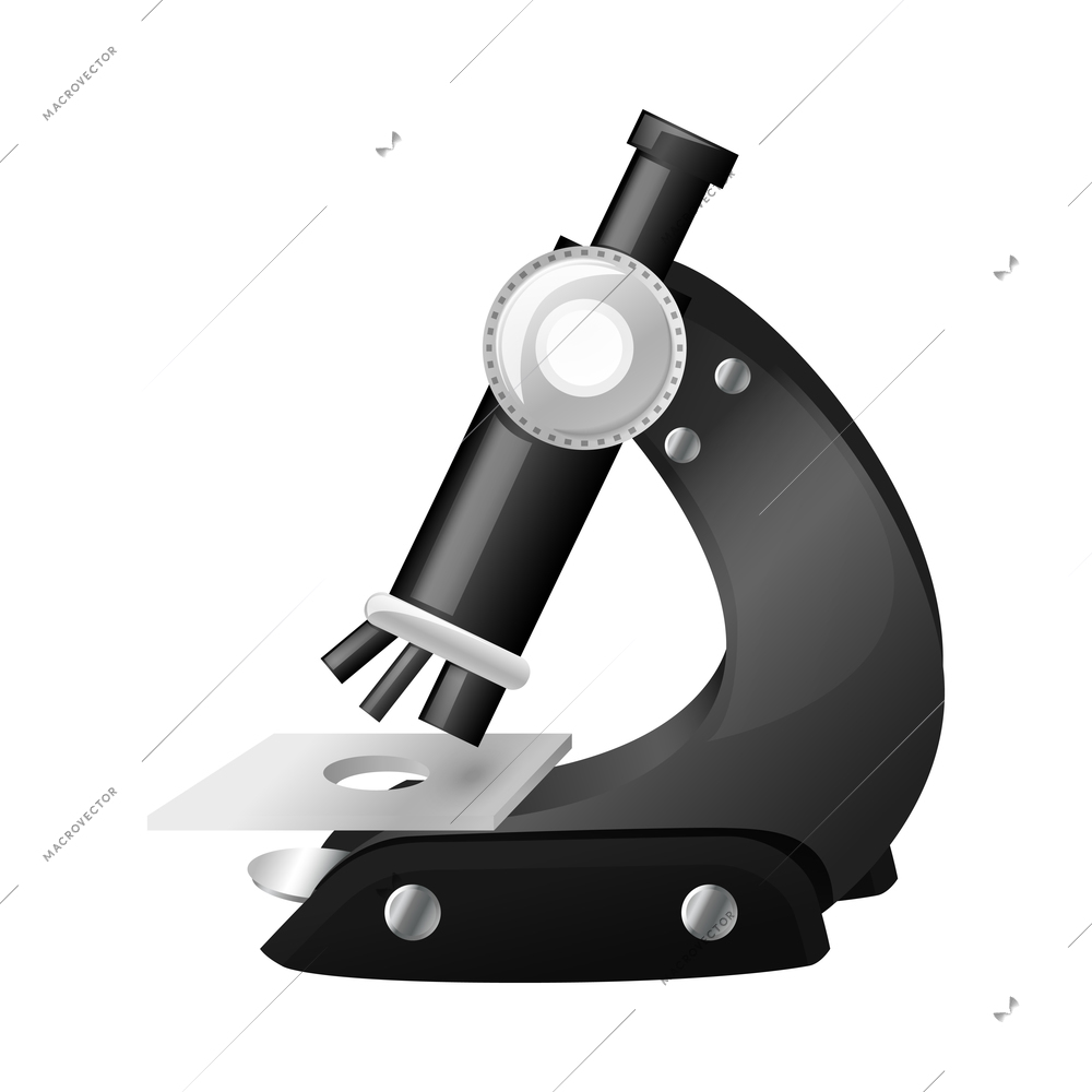 Science composition with realistic colorful icon on blank background vector illustration