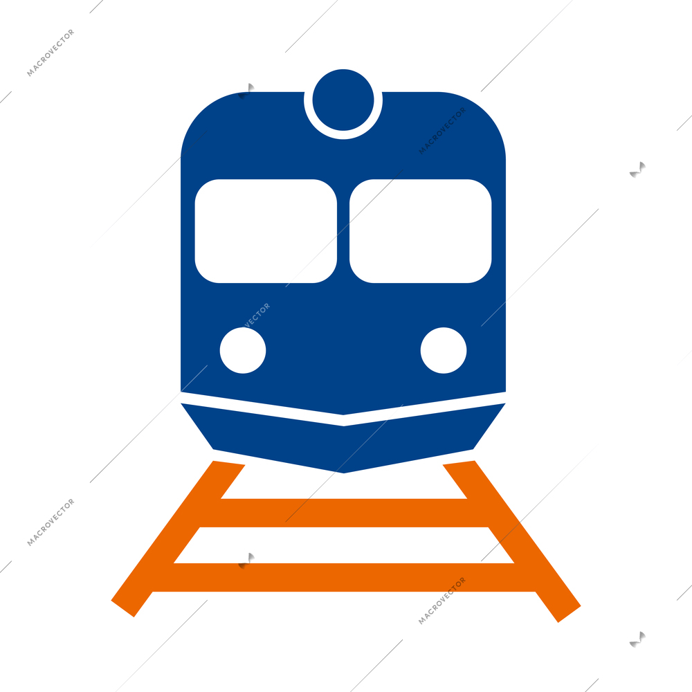 Logistic composition with blue and orange delivery service shipping icon vector illustration