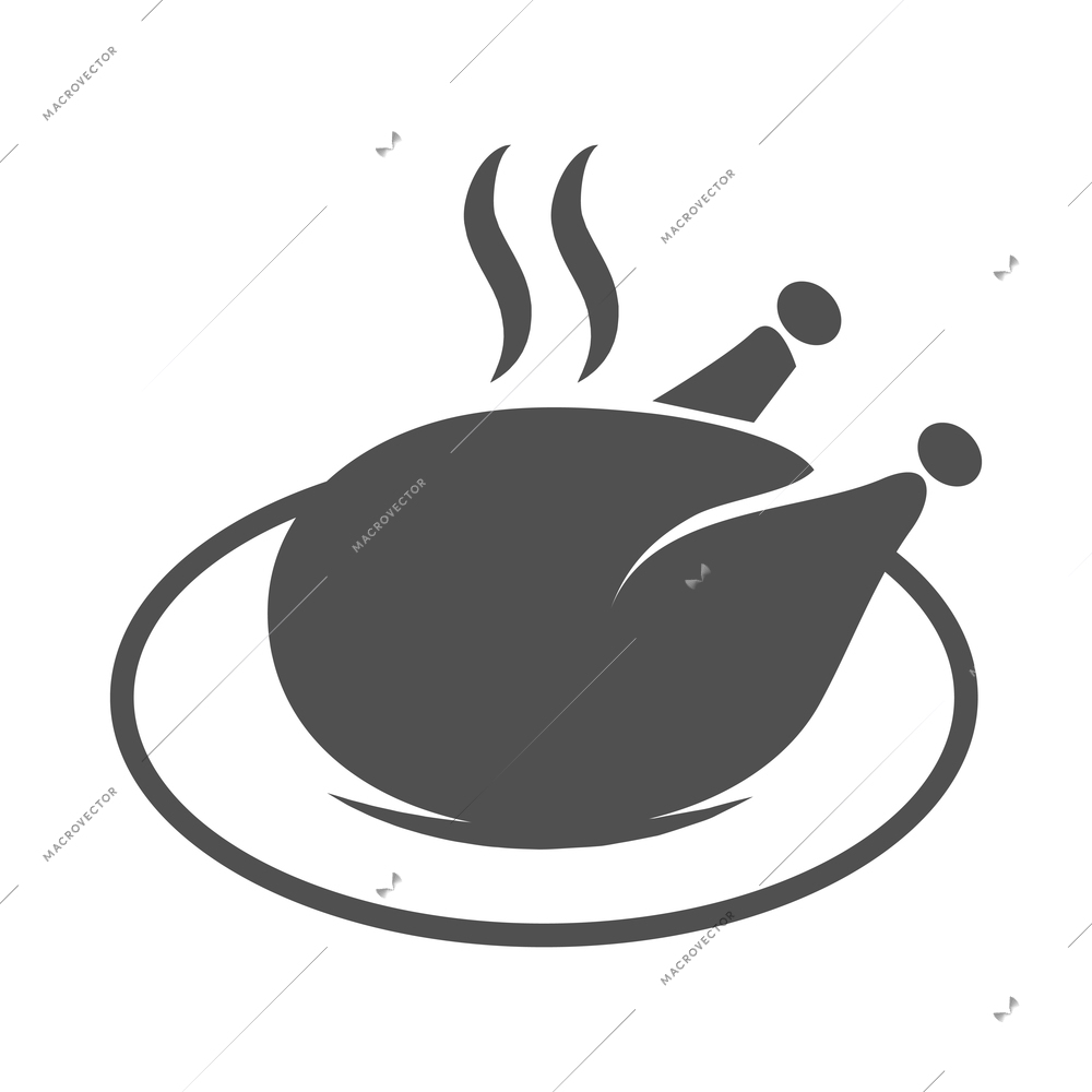 Cooking black composition with isolated monochrome kitchen and restaurant icon on blank background vector illustration