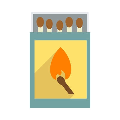 Fire protection composition with isolated package icon with burning flame on blank background vector illustration