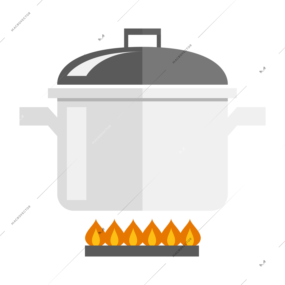 Cooking composition with isolated colorful kitchen and restaurant icon on blank background vector illustration