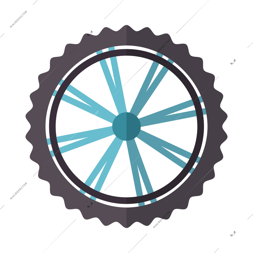 Bicycle composition with isolated colorful cycling equipment icon on blank background vector illustration