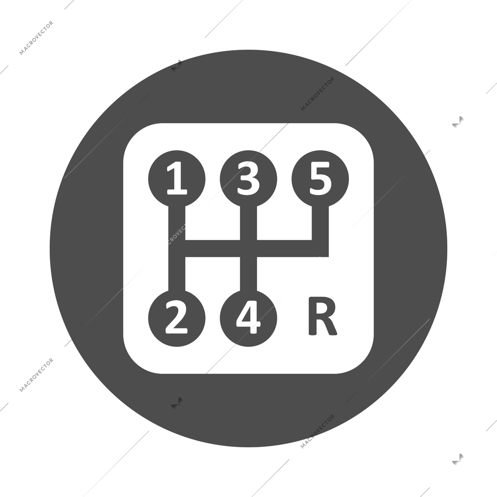 Auto service black composition with monochrome car maintenance icon on blank background vector illustration