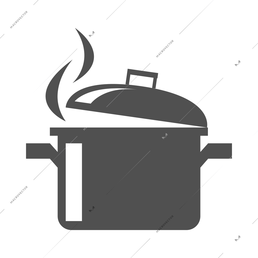 Cooking black composition with isolated monochrome kitchen and restaurant icon on blank background vector illustration