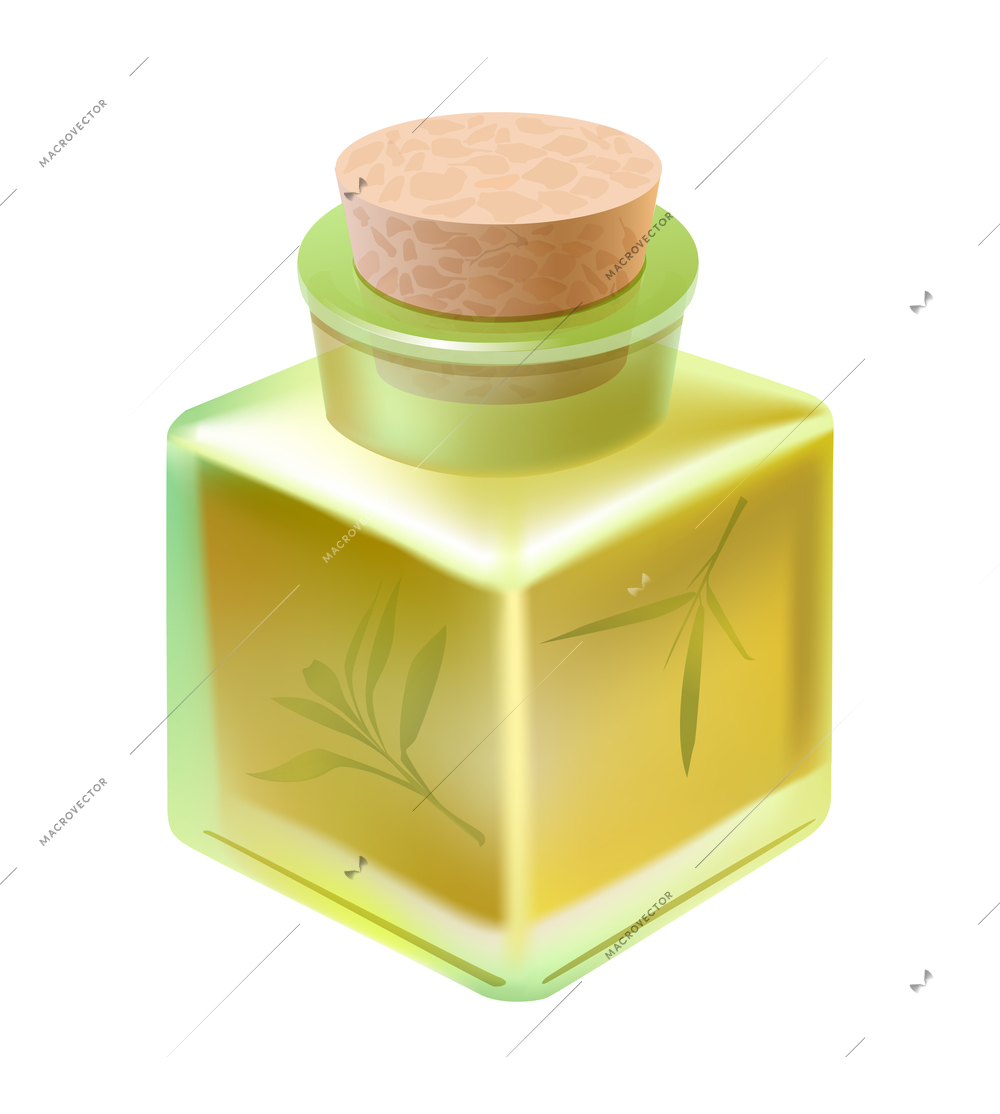 Realistic spa composition with 3d beauty health care icon isolated on blank background vector illustration