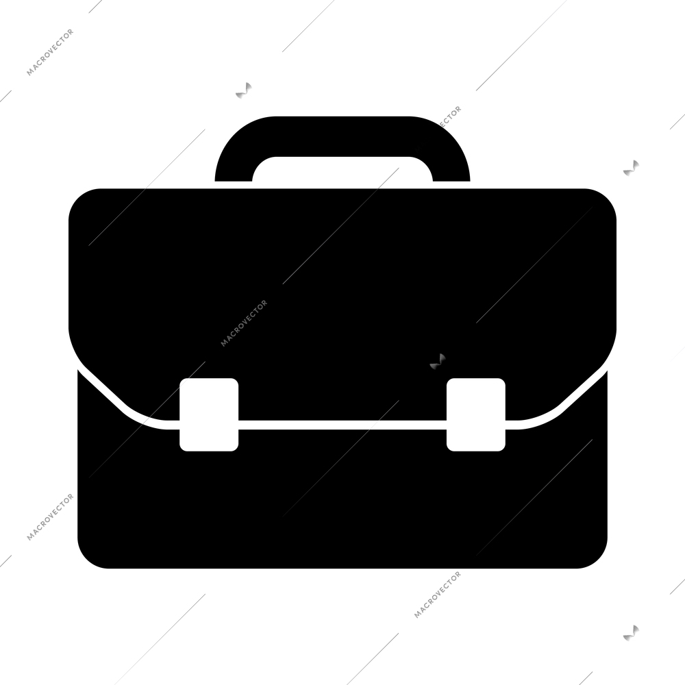 Business black composition with isolated monochrome icon on blank background isolated vector illustration