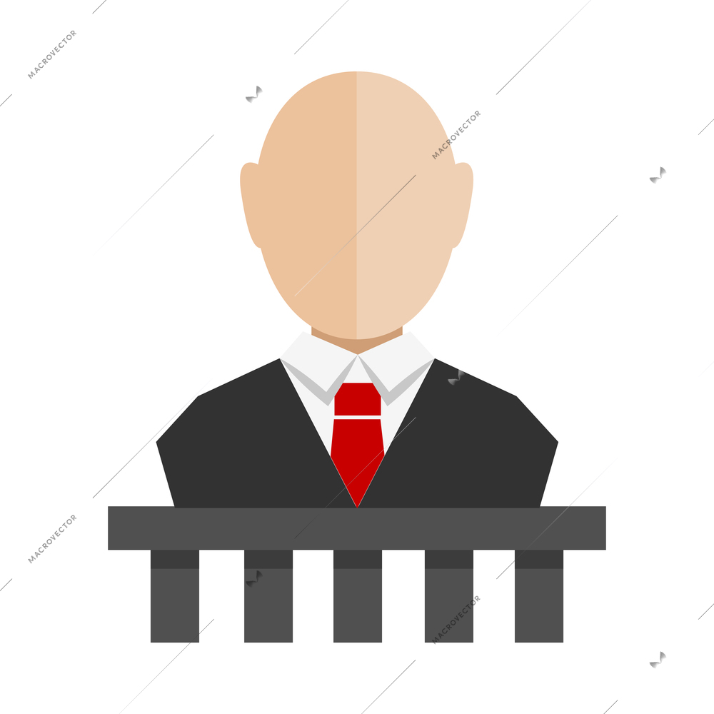 Law composition with flat isolated legal justice legislation colorful icon on blank background vector illustration