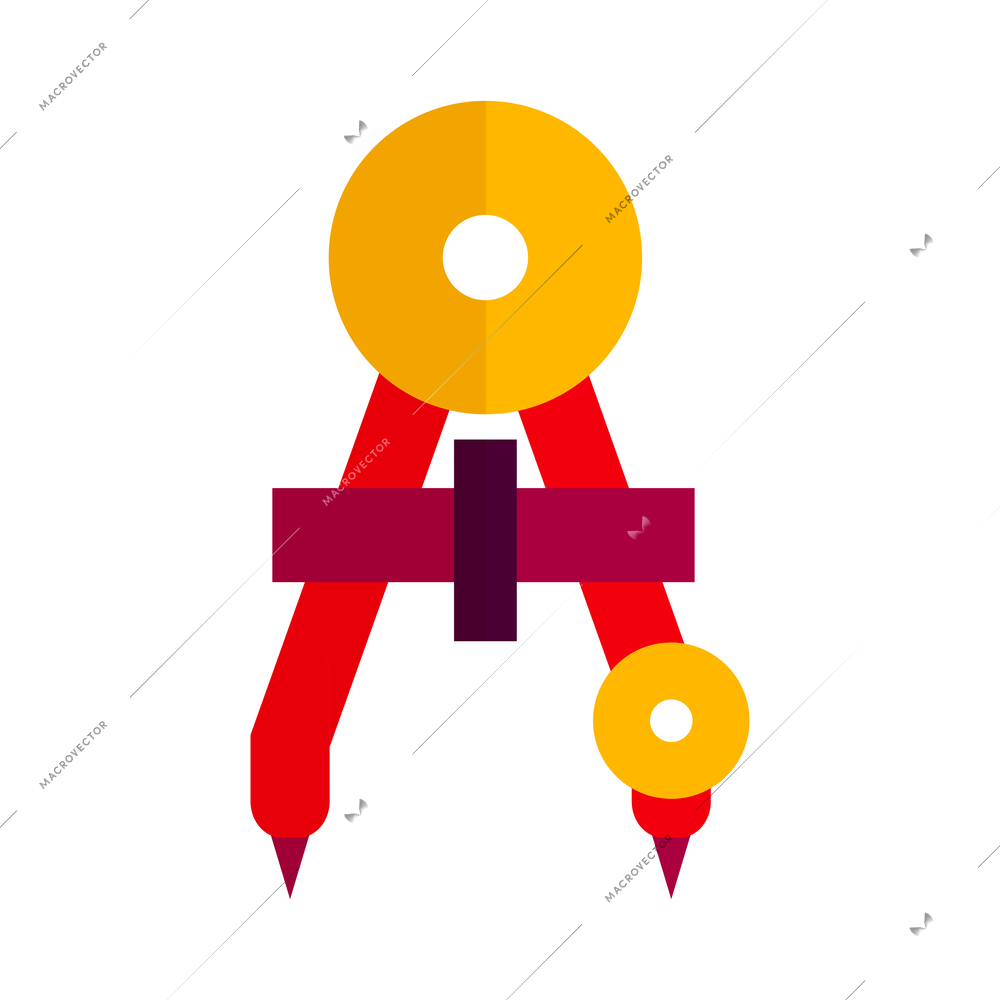 Science composition with isolated color icon of physics and astronomy research supply vector illustration