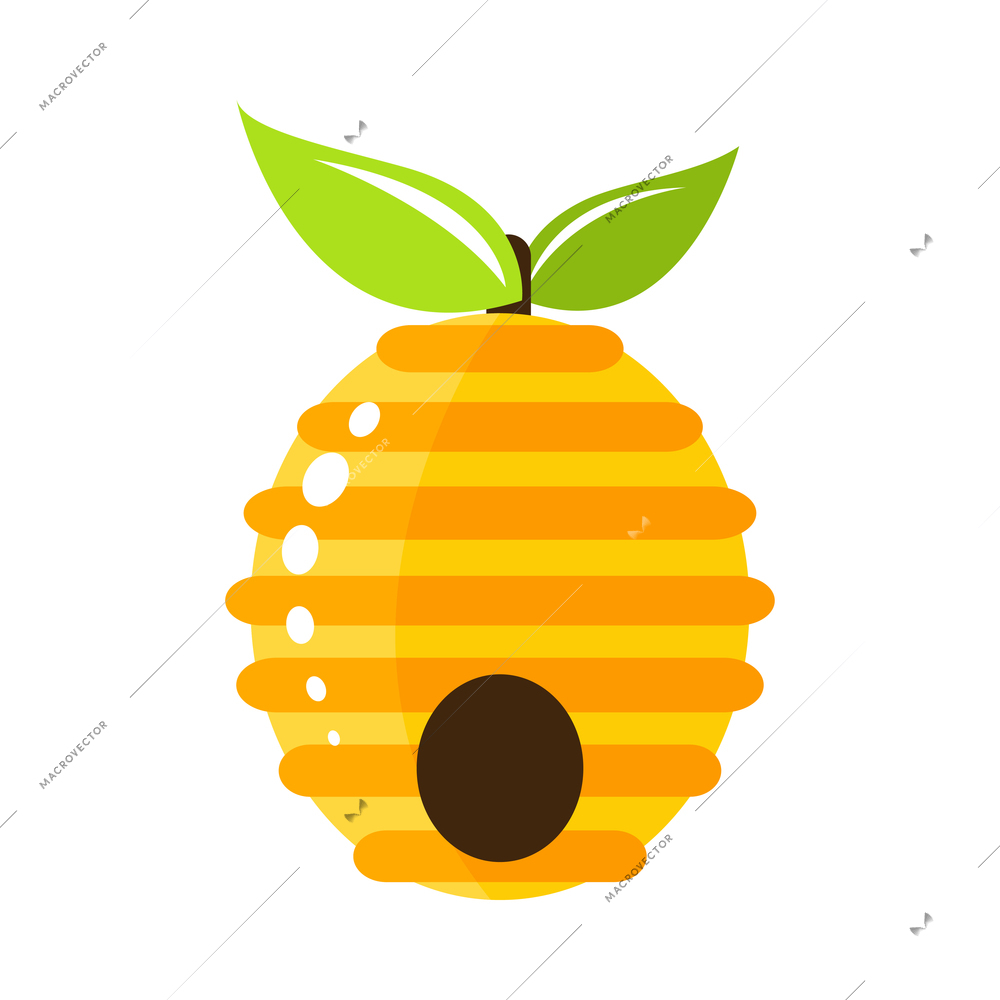 Honey composition with isolated coloful agriculture product icon on blank background vector illustration