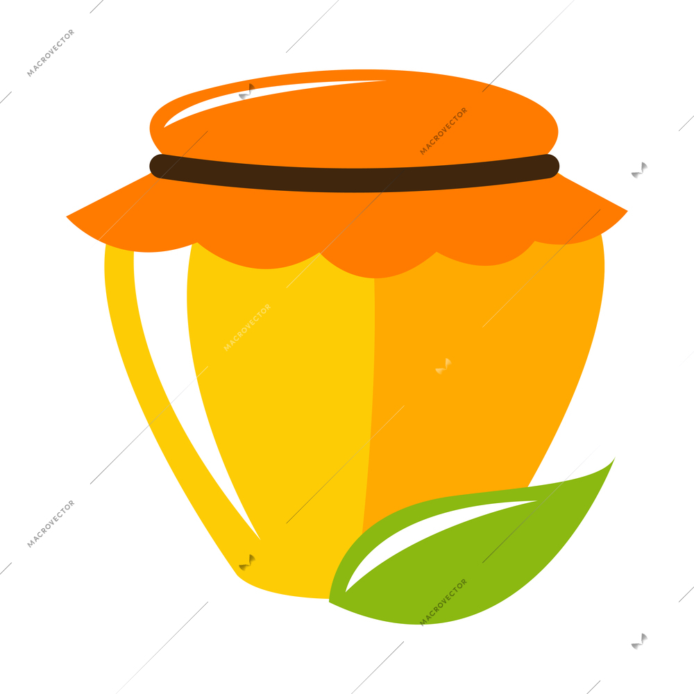 Honey composition with isolated coloful agriculture product icon on blank background vector illustration