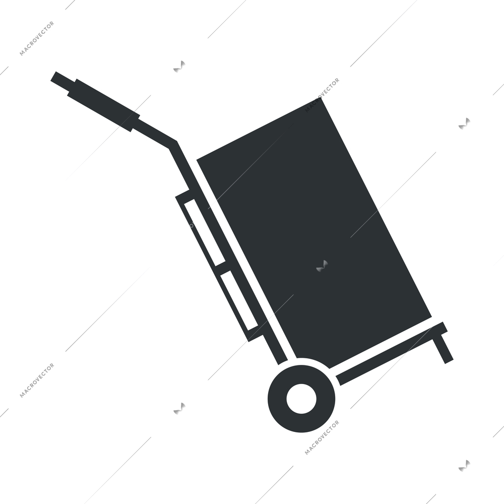 Logistic black composition with monochrome delivery service shipping icon vector illustration