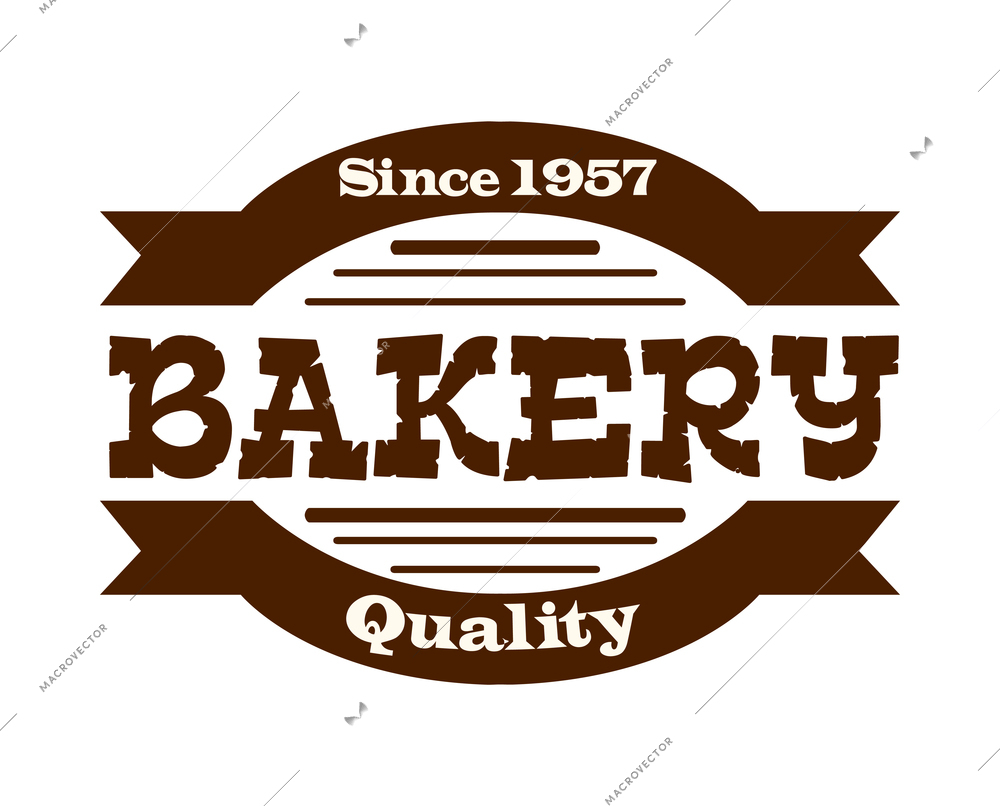 Pastry label composition with sketch style baked food emblem with text vector illustration