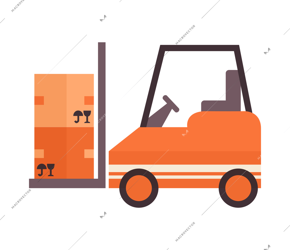 Logistic color composition with isolated shipping icon of global delivery service vector illustration