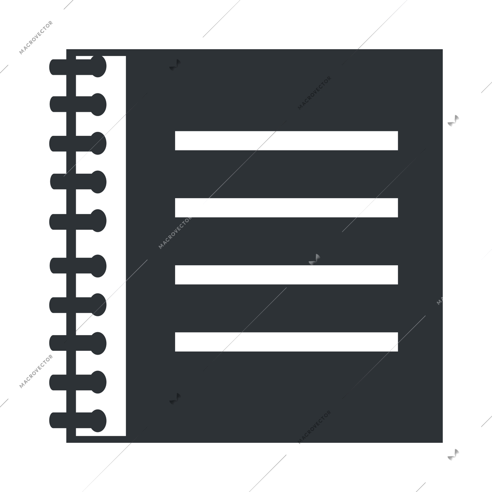 Education black composition with isolated monochrome icon of studying appliance vector illustration