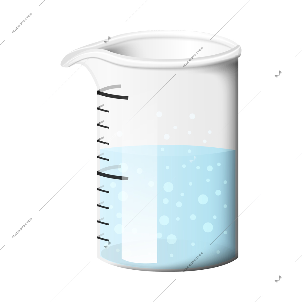 Science composition with realistic colorful icon on blank background vector illustration