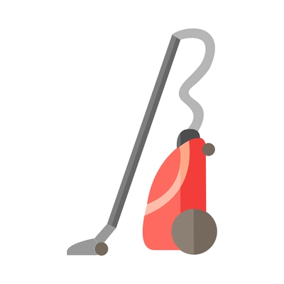 Cleaning composition with isolated colorful image of housework equipment on blank background vector illustration