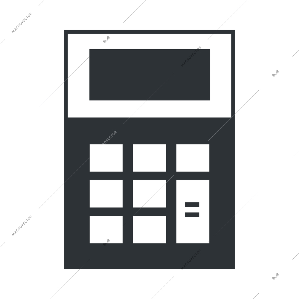 Education black composition with isolated monochrome icon of studying appliance vector illustration