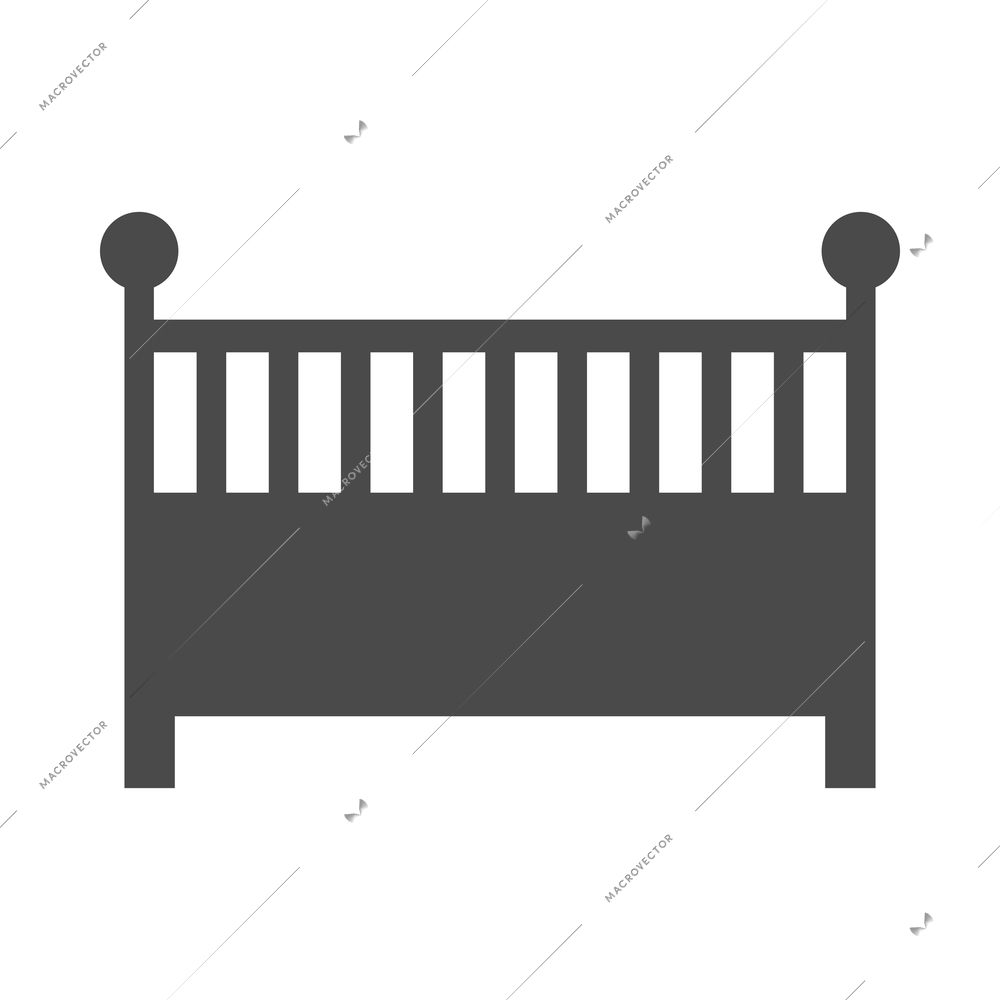 Baby child black composition with isolated monochrome icon on blank background vector illustration