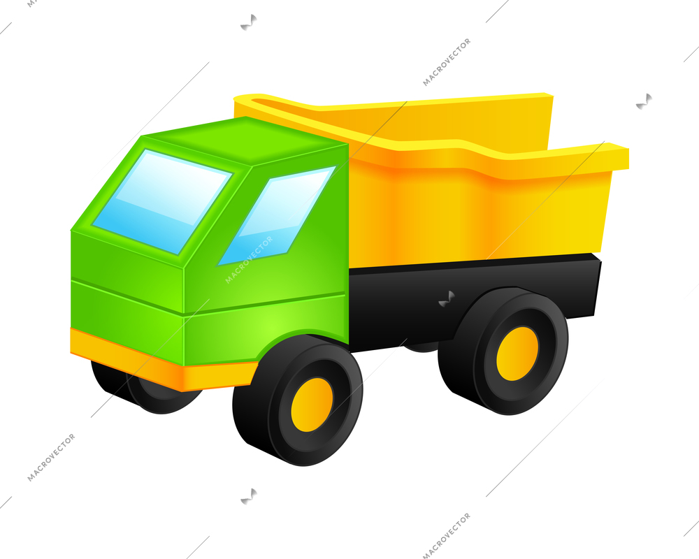Toys composition with isolated colorful icon of modern childs toy on blank background vector illustration