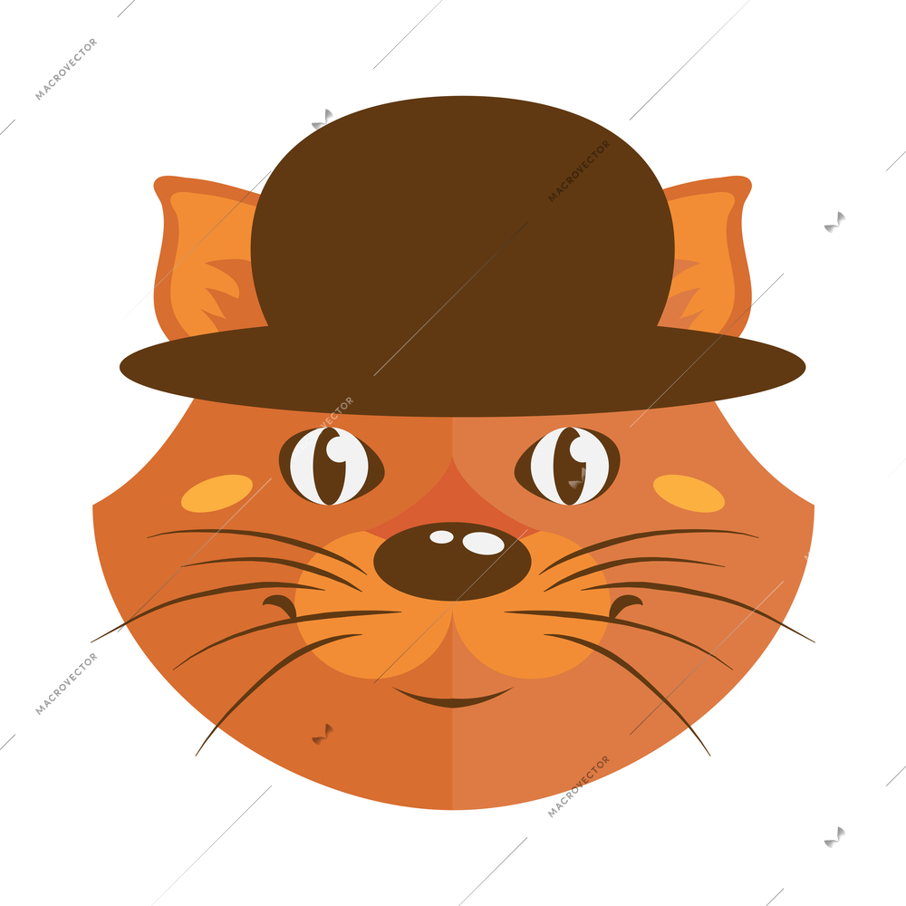 Animal hipsters composition with head of animal wearing vintage fashionable clothes vector illustration
