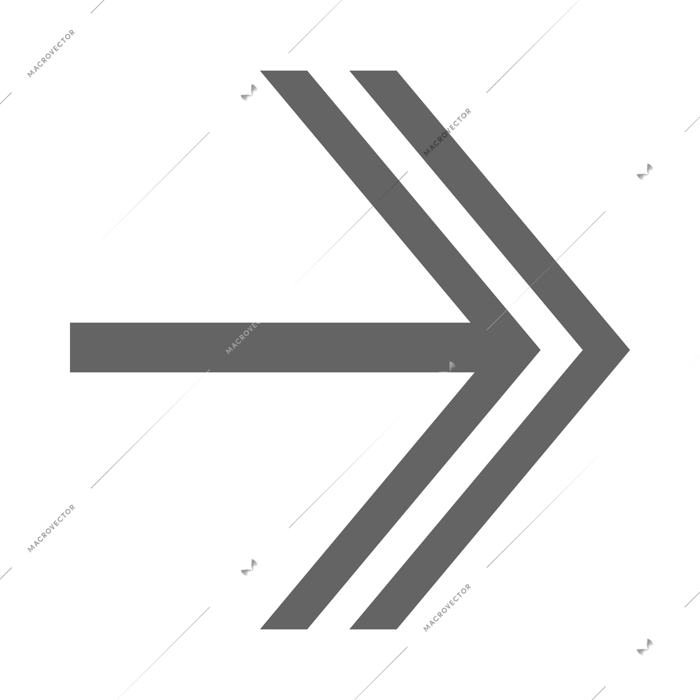 Arrow composition with isolated black monochrome icon of stylized arrow on blank background vector illustration