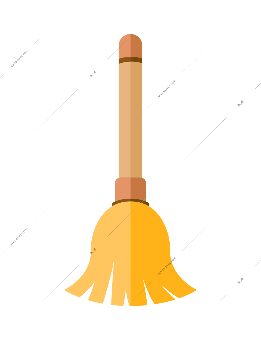 Cleaning composition with isolated colorful image of housework equipment on blank background vector illustration