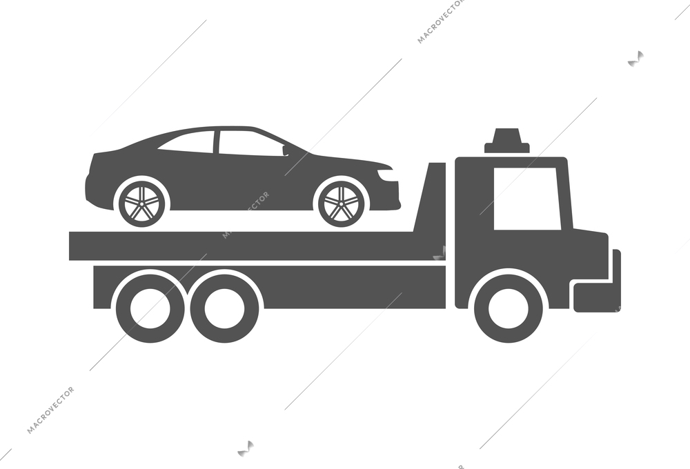 Car crash composition with black icon of accidental event on blank background vector illustration