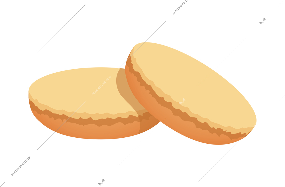Hamburger element composition with isolated realistic image of burger ingredient on blank background vector illustration