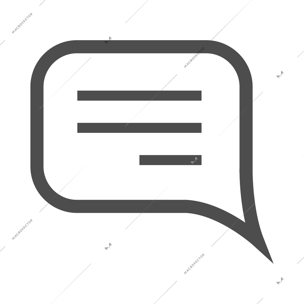 Chat composition with isolated monochrome pictogram bubble icon for internet communication vector illustration