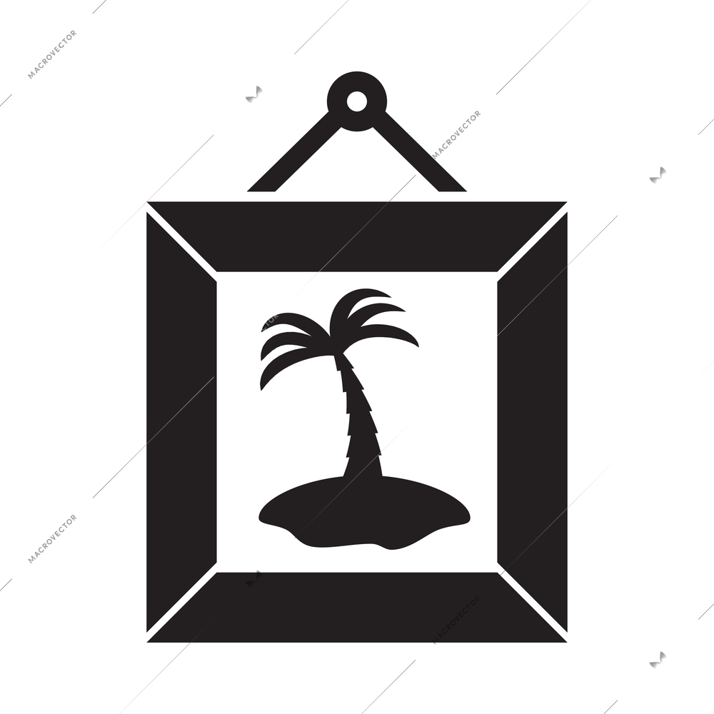 Mobile pictogram monochrome composition with isolated black icon on blank background vector illustration