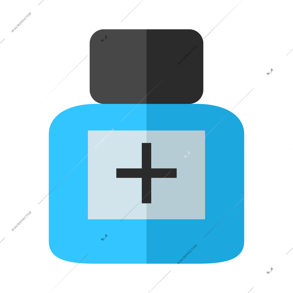 Medical composition with isolated colorful icon on blank background vector illustration