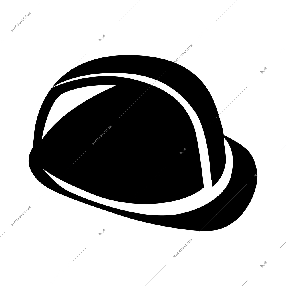 Engineering black composition with flat isolated monochrome image on blank background vector illustration