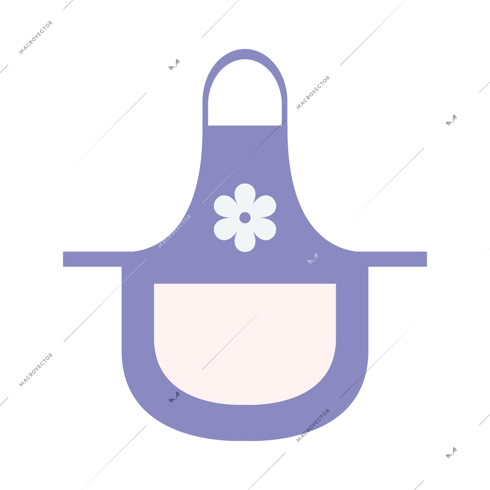 Cuisine composition with flat image of kitchen meal dishware on blank background vector illustration