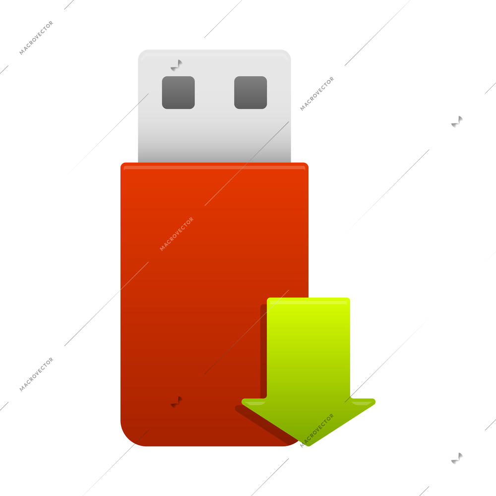 Internet download glossy composition with isolated pictogram icon with colorful arrow vector illustration