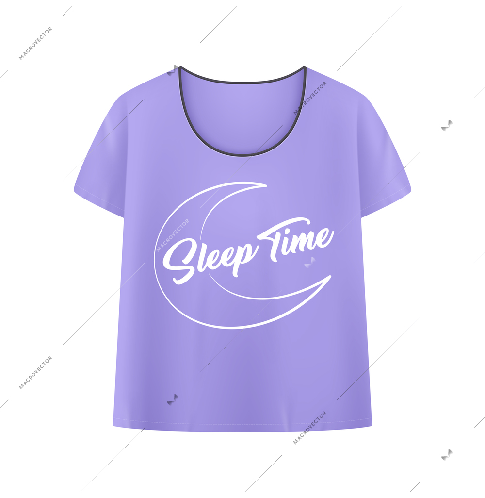 Sleep time transparent composition with light and warm pajama accessories for comfortable sleep vector illustration