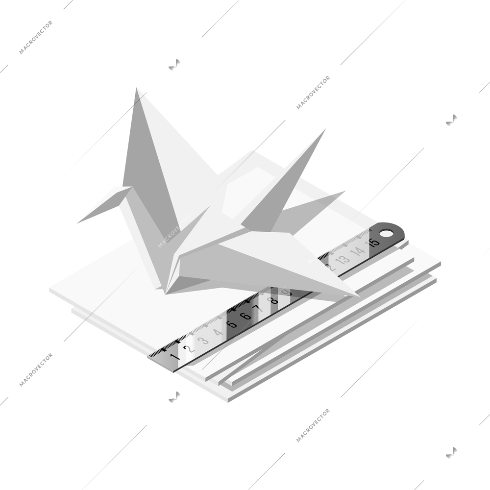 Hobby crafts isometric composition with isolated images of professional crafting tools on blank background vector illustration