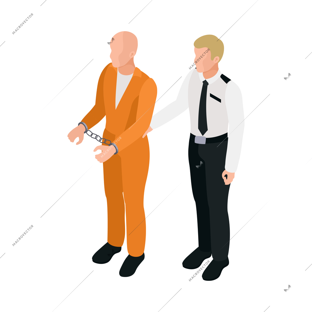 Law justice isometric composition with isolated image of court trial element on blank background vector illustration