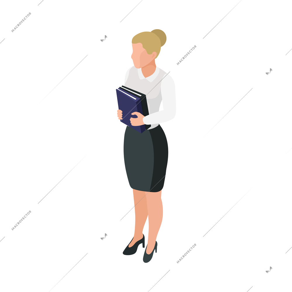 Law justice isometric composition with isolated image of court trial element on blank background vector illustration