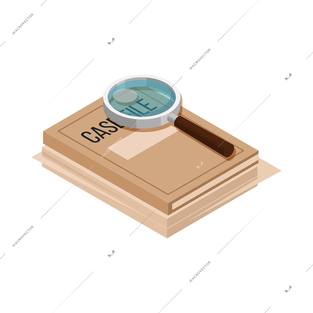 Law justice isometric composition with isolated image of court trial element on blank background vector illustration