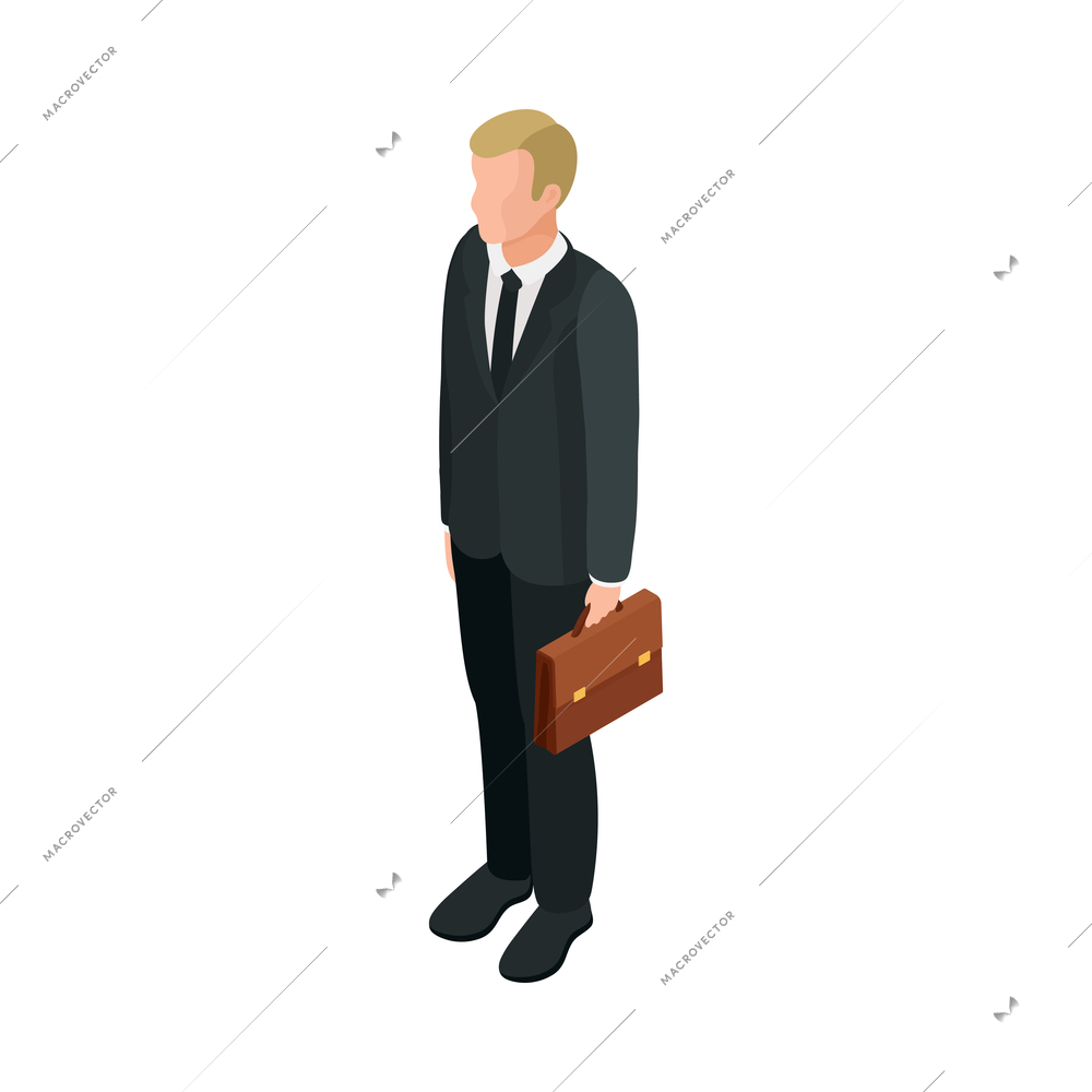 Law justice isometric composition with isolated image of court trial element on blank background vector illustration