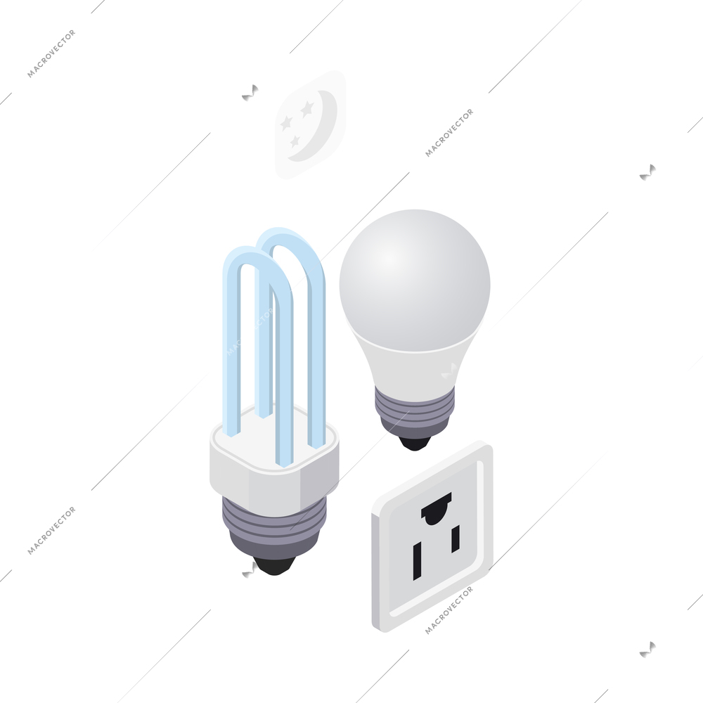 IOT isometric composition with isolated smart home remote controlled electronic device image vector illustration