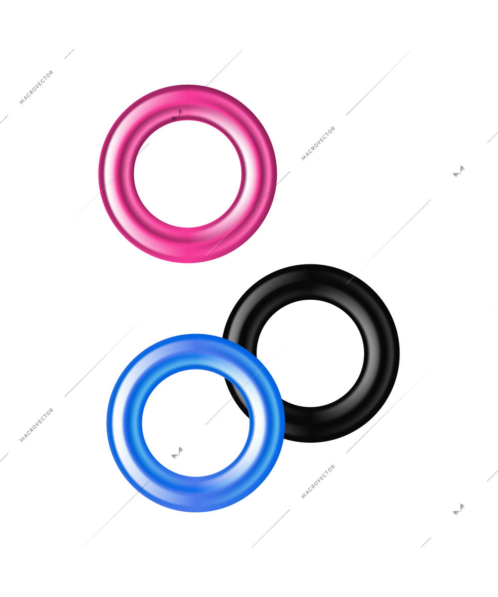 Sex toys composition with realistic image of lovemaking accessory isolated on blank background vector illustration