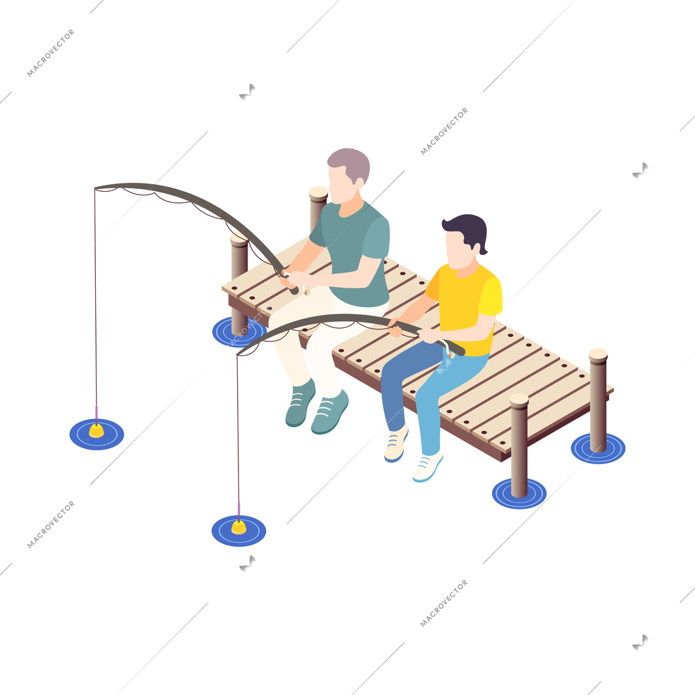 Time together isometric composition with human characters of close people situations vector illustration
