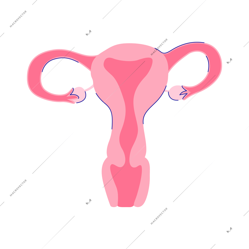 Feminine hygiene composition with isolated personal care flat images isolated on blank background vector illustration