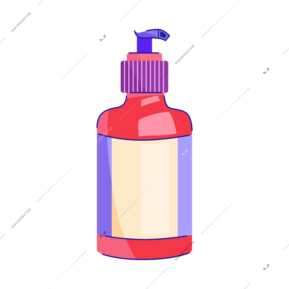 Feminine hygiene composition with isolated personal care flat images isolated on blank background vector illustration