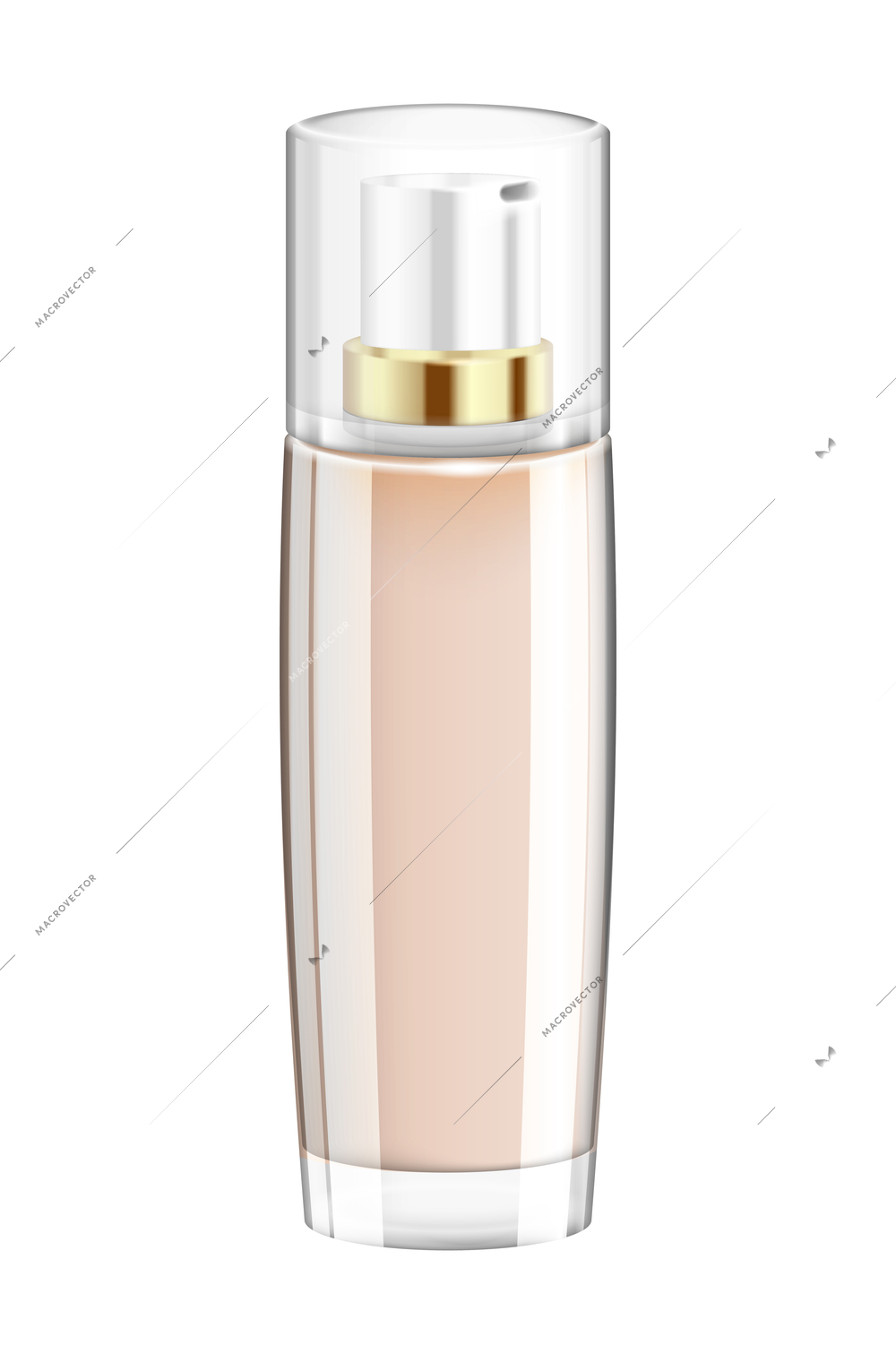 Foundation realistic smears composition with isolated make up fortified skin enhancer product package vector illustration