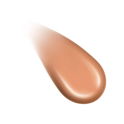 Foundation realistic smears composition with isolated drops for different tones and types of skin vector illustration